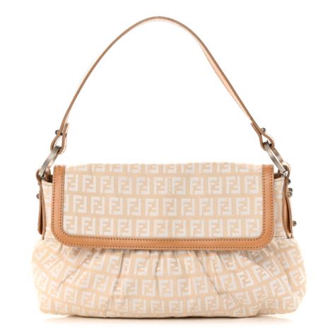 chef bag fendi|FENDI Zucchino Small Chef Shoulder Bag Beige .